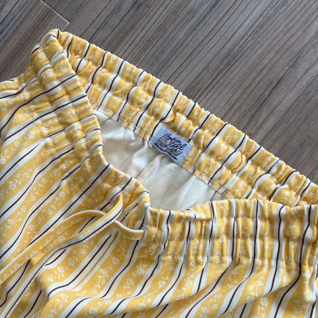 m*様 【新品未使用】House on the Hill イエロー ストライプパ