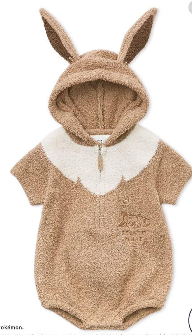 【新品.タグ付き.未使用】♡ジェラートピケ♡ポケモンスリープ　イーブイロンパース