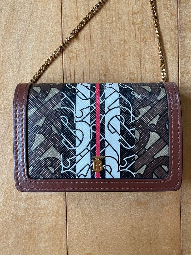 Burberry バーバリー　チェーンウォレット　カードケース　ミニ財布