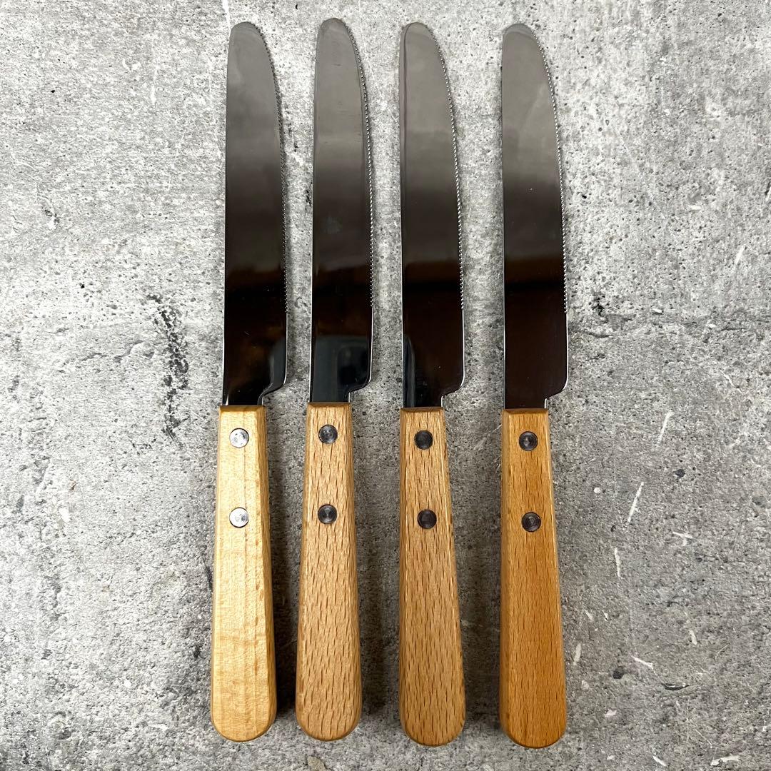 廃盤品  peak 木製 カラトリーセット キャンプ バーベキュー