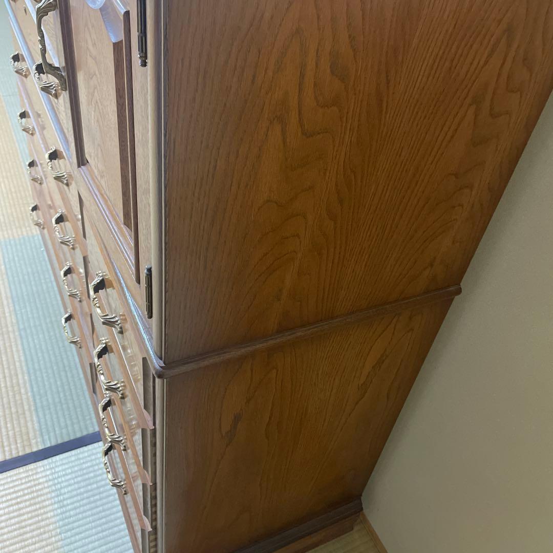 天然木　整理ダンス　箪笥　上下分離可　チェスト　KAWATA MOKKOU