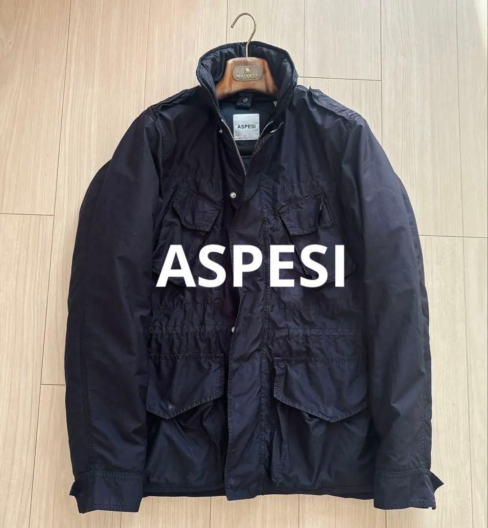 アスペジ　ASPESI ライナー付　M65 ネイビー　ミリタリージャケット　秋冬
