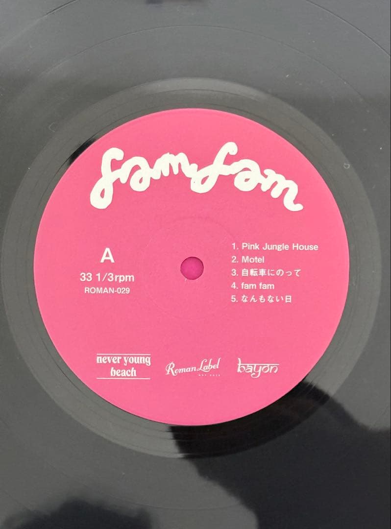 never young beach fam fam レコードLP