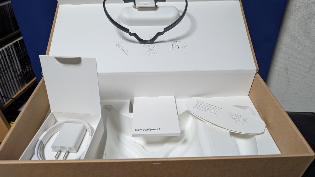  Quest 2 128GB 純正Linkケーブル+アクセサリ付き