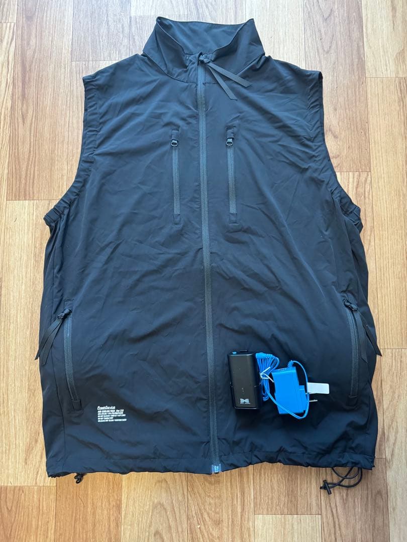 『美品』FreshService 空調服 黒 2ファン付き　Lサイズ