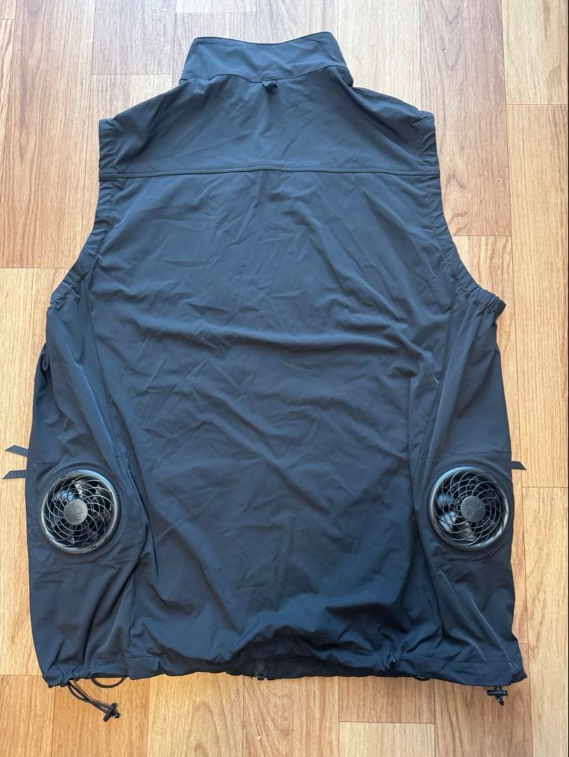 『美品』FreshService 空調服 黒 2ファン付き　Lサイズ