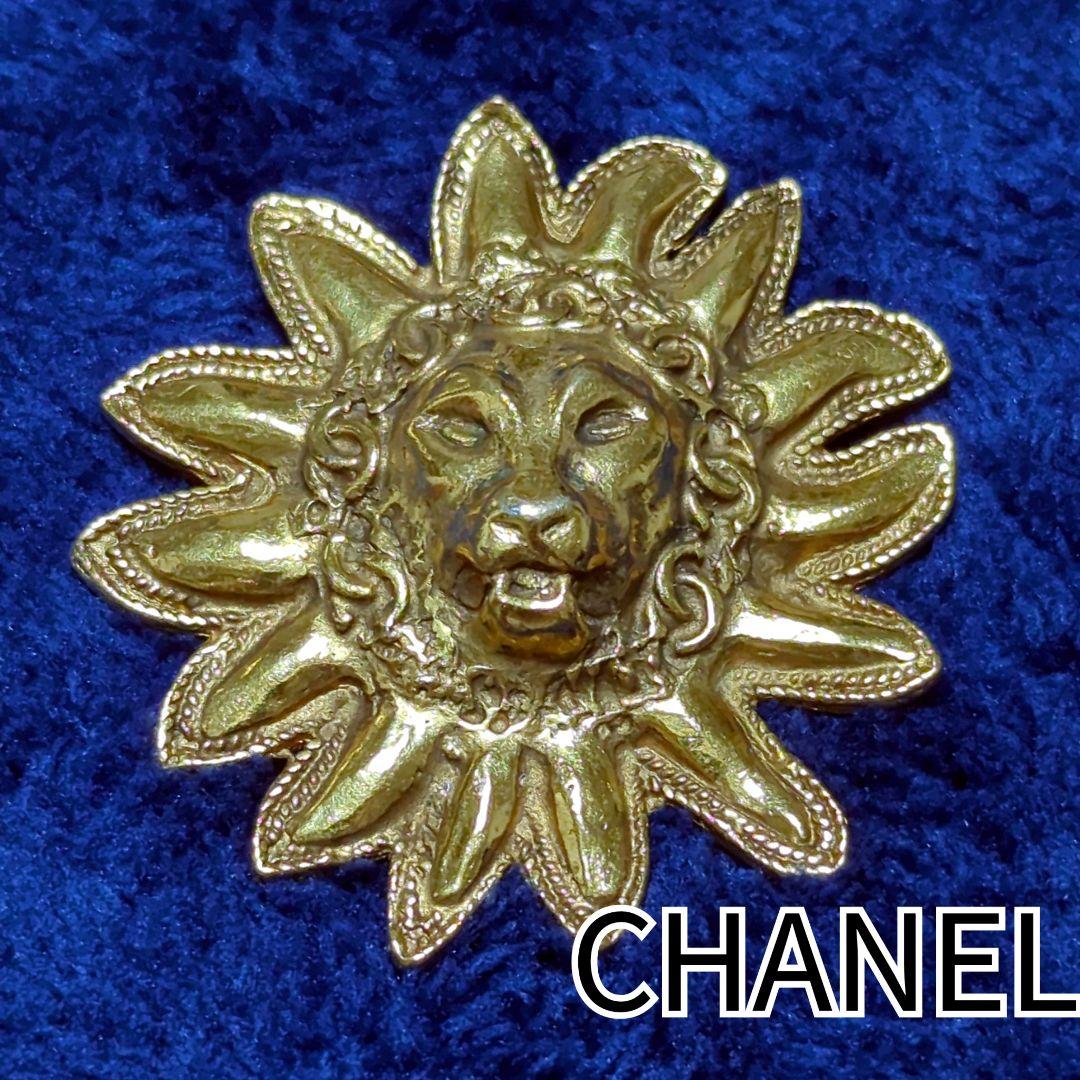 シャネル CHANEL ブローチ ココマーク ライオン 獅子モチーフ 太陽