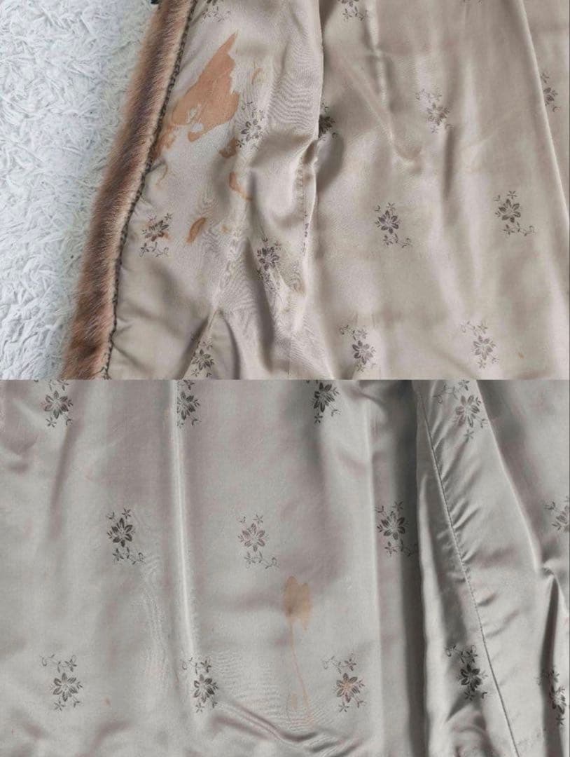 【美品✴︎】総丈78 エンバ 毛皮 ミンク デミバフ ファーコート M