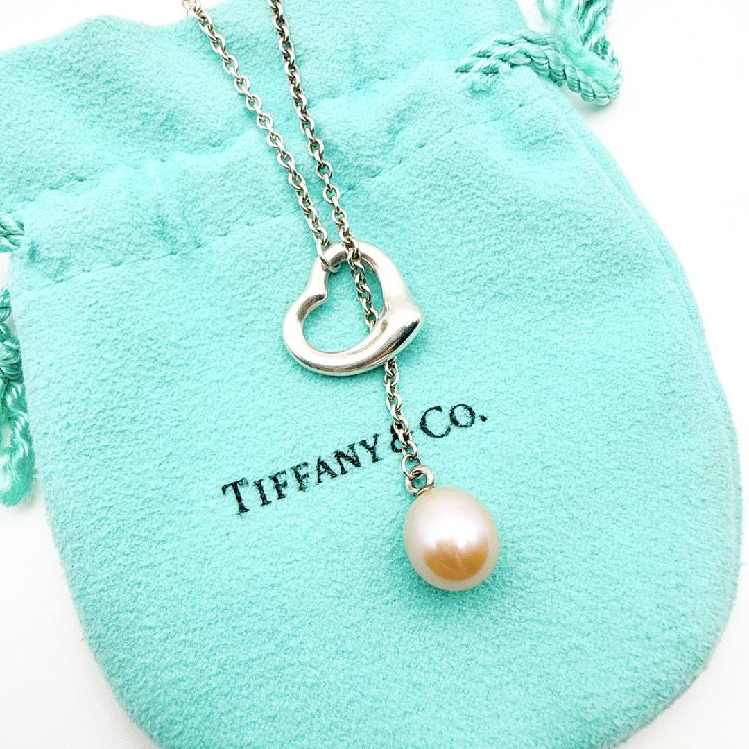 3008-1 保存袋付き美品✨Tiffany ラリアット　ネックレス