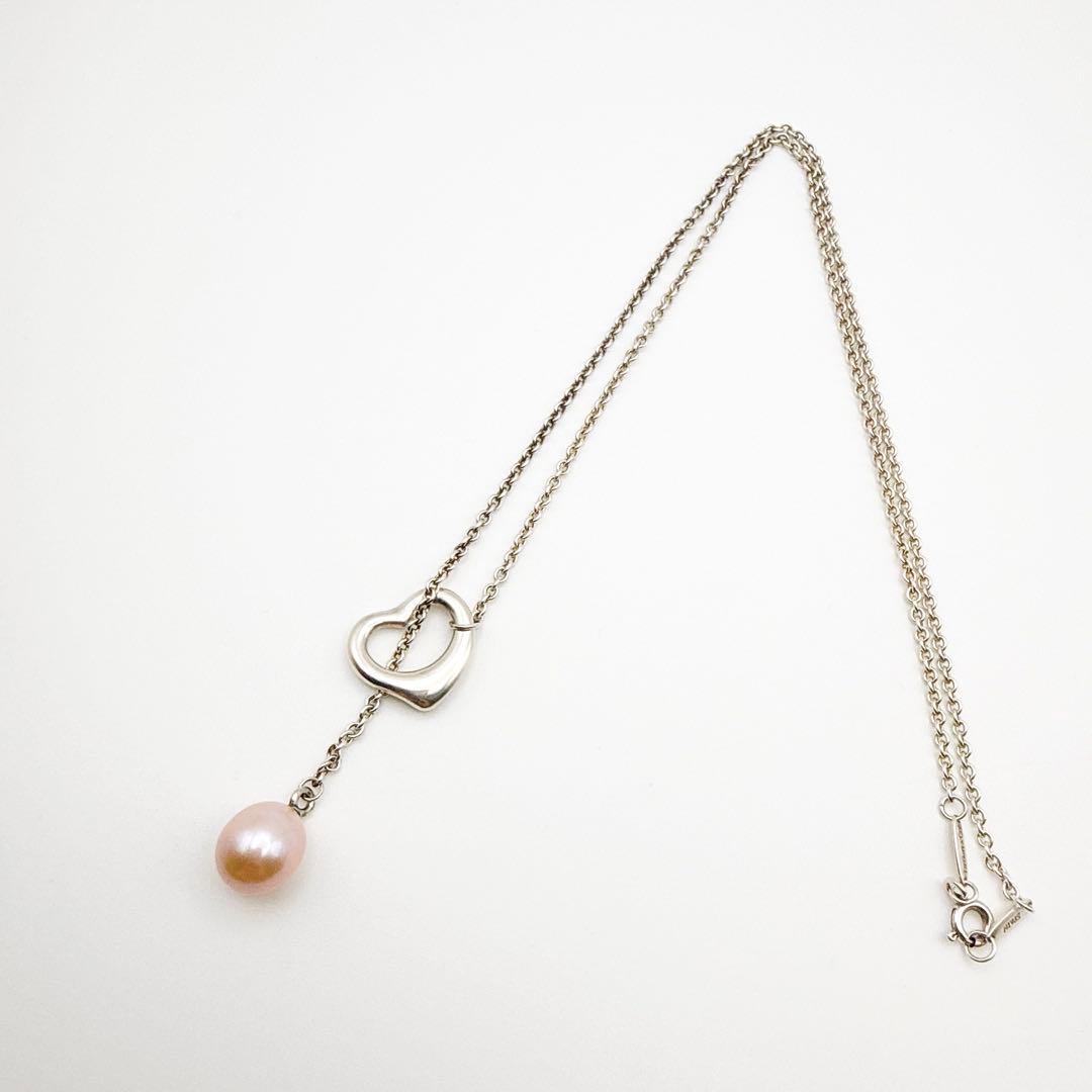 3008-1 保存袋付き美品✨Tiffany ラリアット　ネックレス