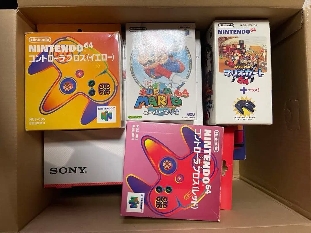 「空箱のみ」任天堂64空箱とPlayStation DUALSHOK空箱その他