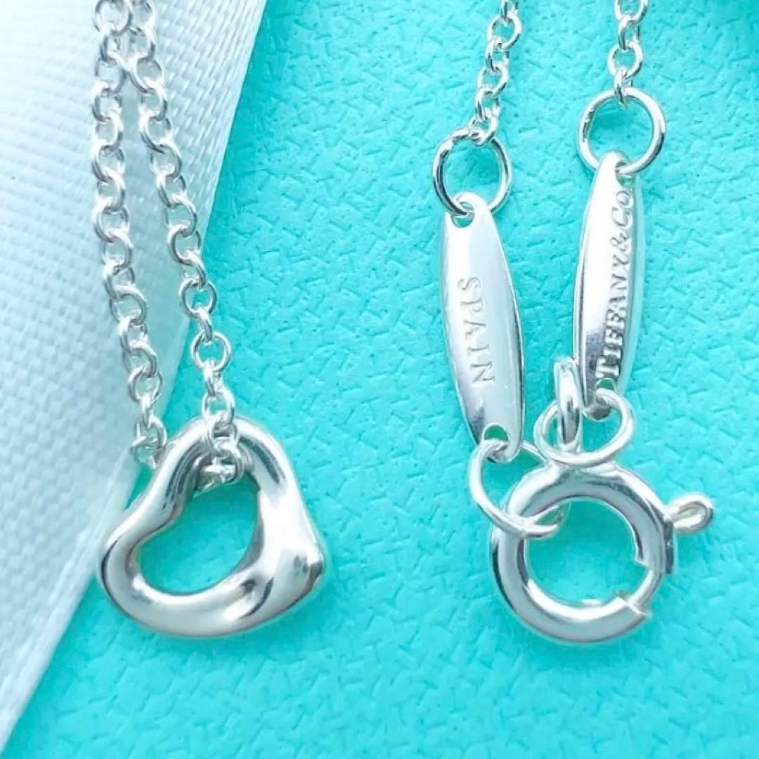 新品✨ティファニーオープンハートネックレスシルバー　オンライン限定7㎜プレゼント