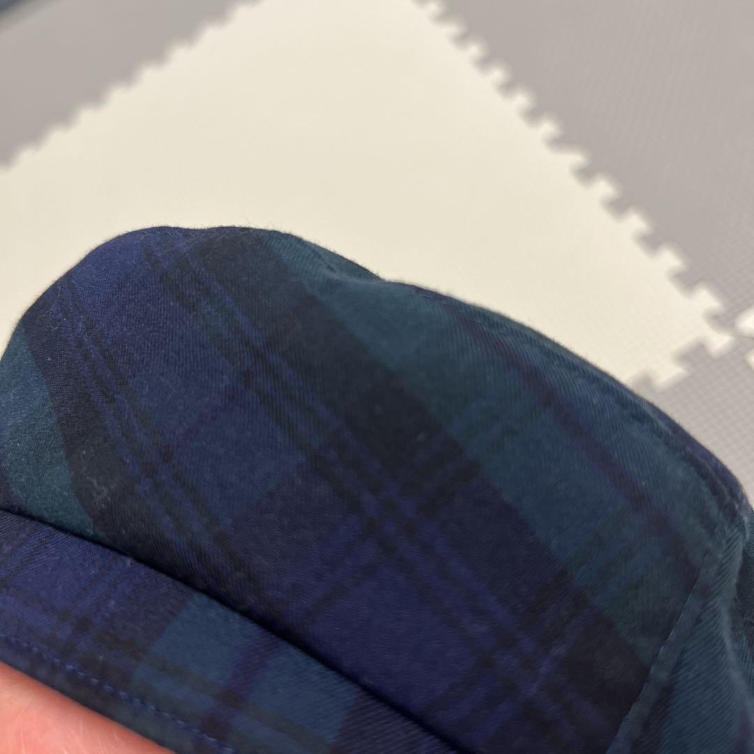 ファミリア　100サイズ　ロンドンモチーフ　シャツベレー帽セット