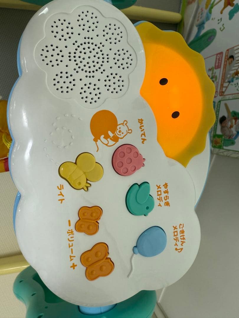 【美品】プーメリー　くまのプーさん選べる回転6WAY ジムにへんしんメリー