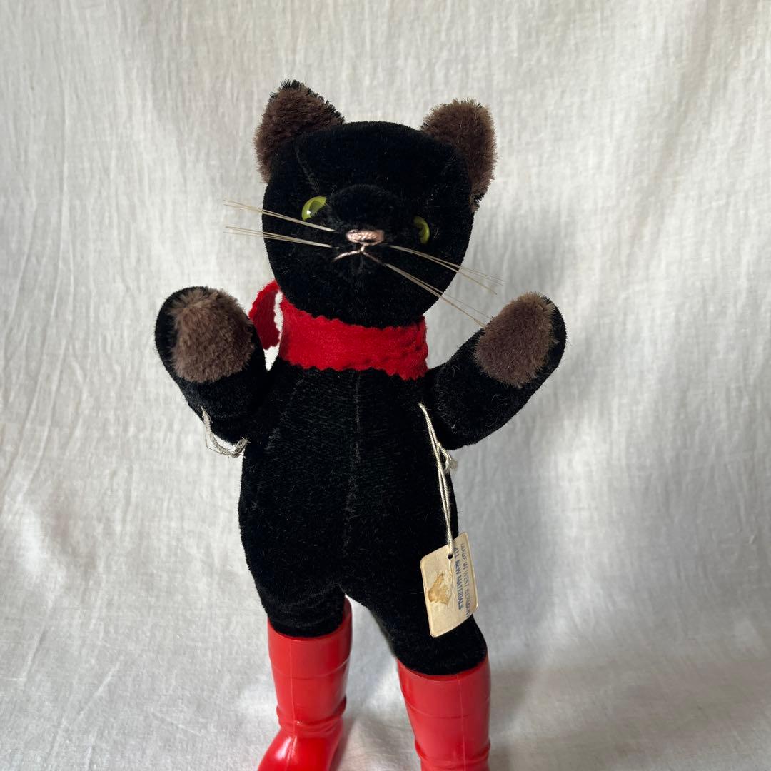 アンティーク　ドイツ　グリズリー社　黒ねこ
