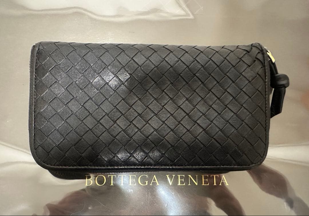 【本体のみ】ボッテガヴェネタ ラウンドファスナー/ラム/黒/1️⃣✨✨✨