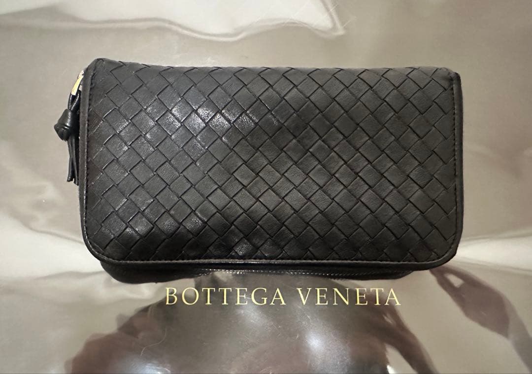 【本体のみ】ボッテガヴェネタ ラウンドファスナー/ラム/黒/1️⃣✨✨✨