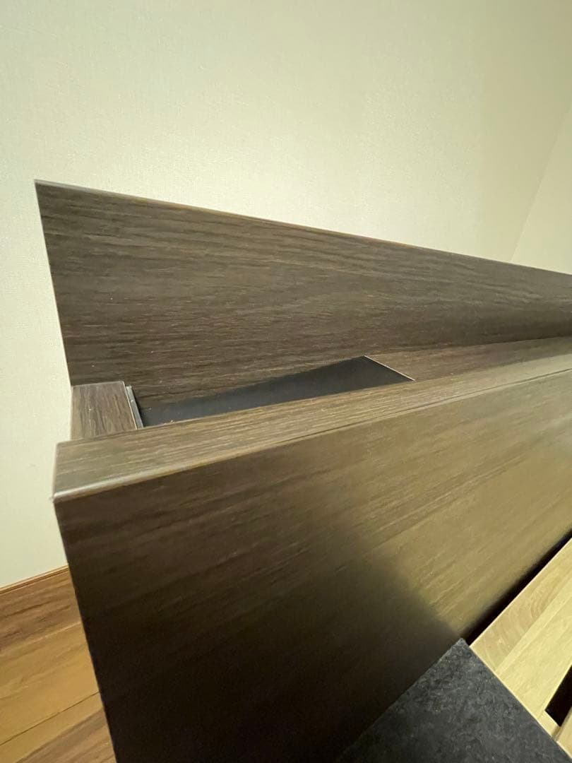 シモンズ　ダブルベッドフレーム 引き出し付き　ダークブラウン