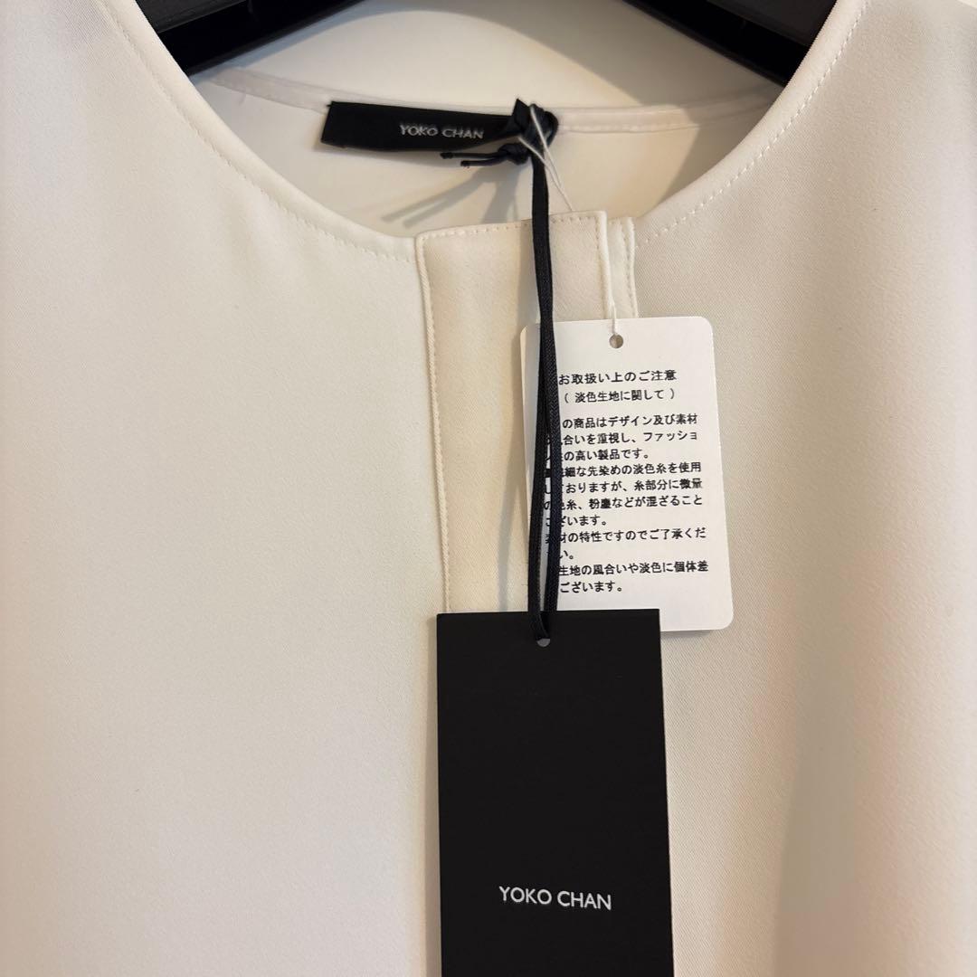 YOKO CHAN ホワイト 長袖ブラウス