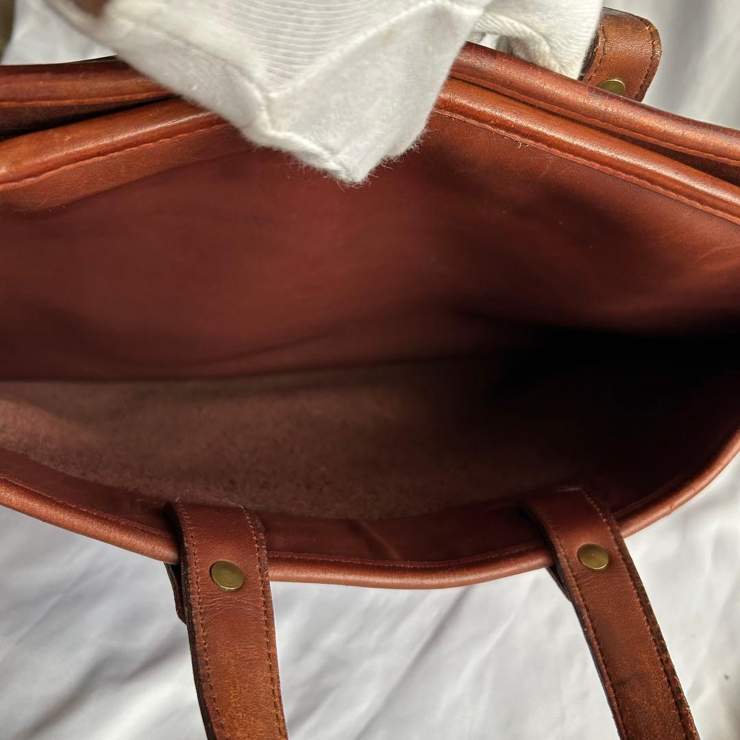 【希少】80s USA製 オールドコーチ レザー ビジネスバッグ 2way 茶