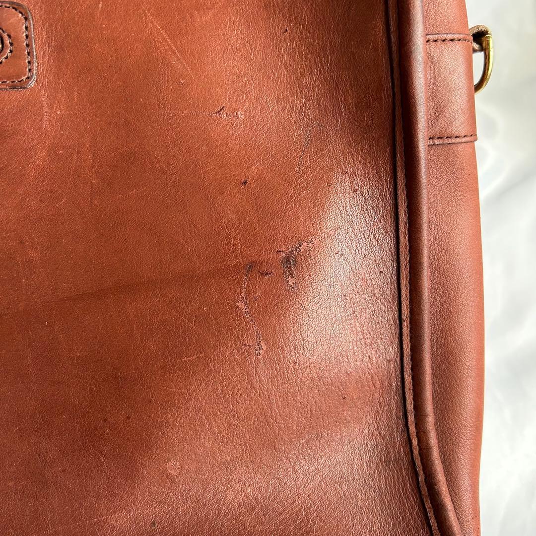 【希少】80s USA製 オールドコーチ レザー ビジネスバッグ 2way 茶