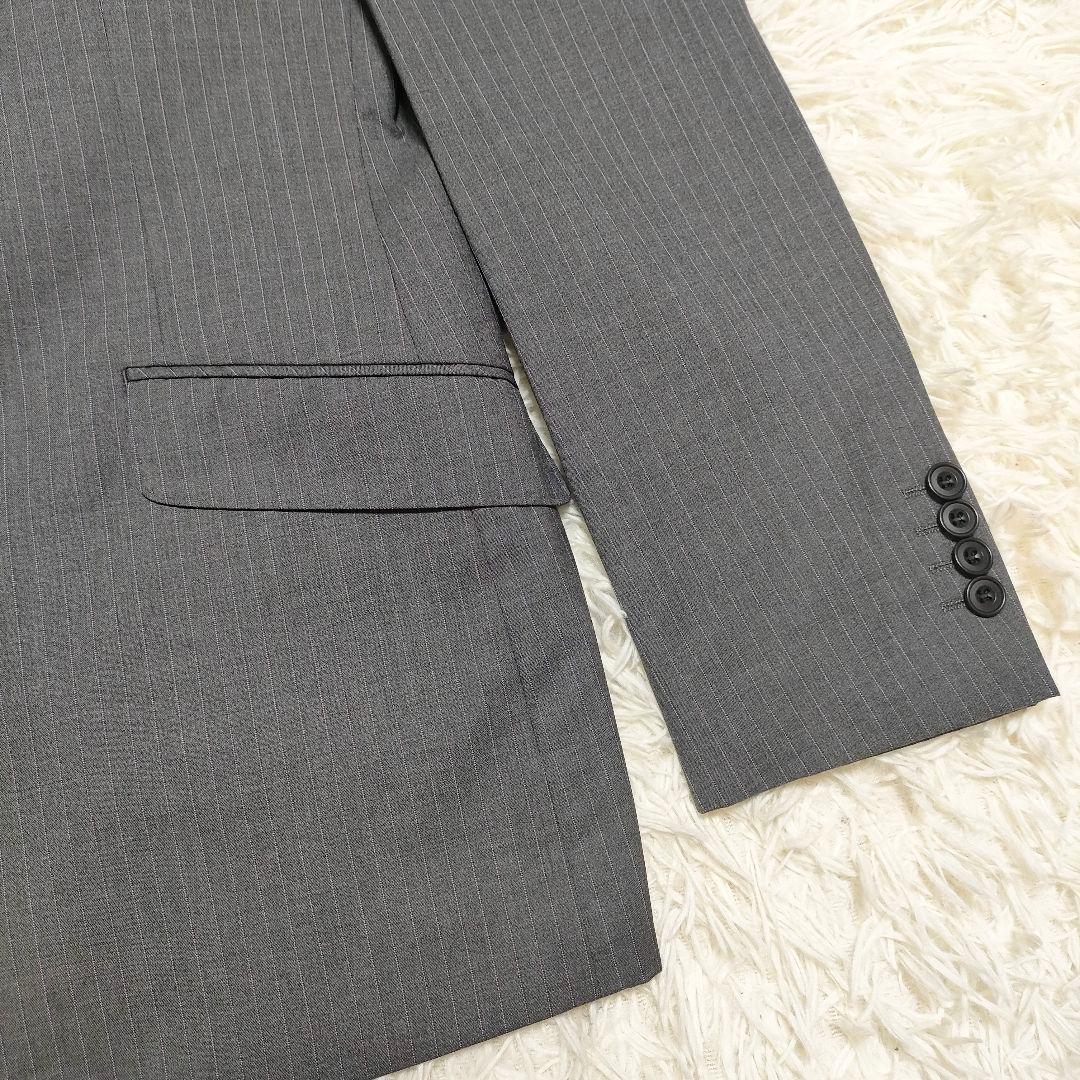 美品　メンズビギ　ロロピアーナ　スーツ　スーパー120s　シルク混　裏地ボルドー