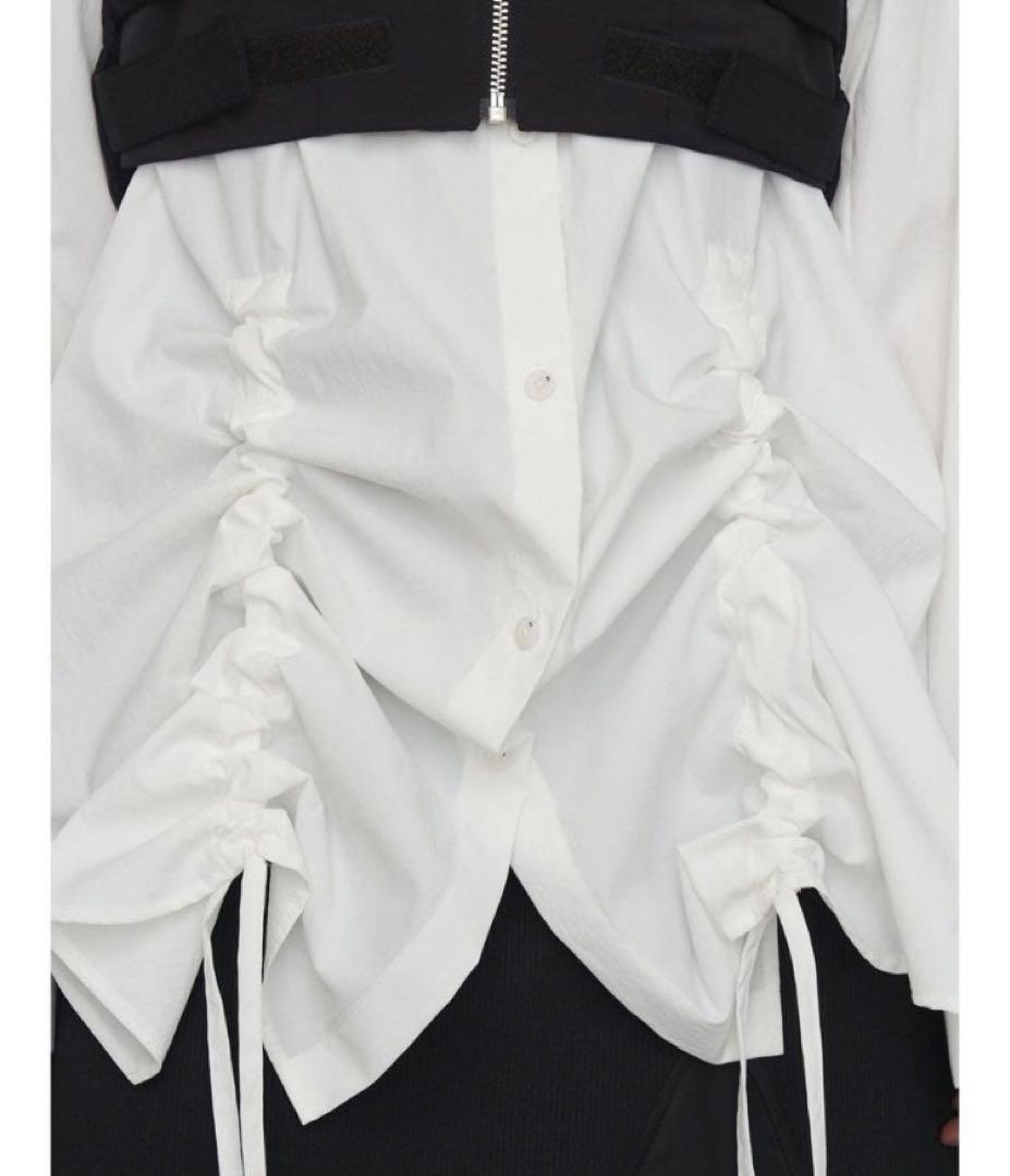 HEM GATHER SH ヘムギャザーシャツ