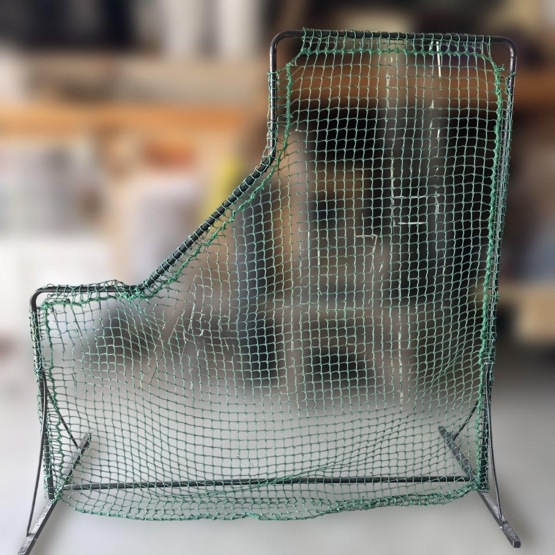 L字バッティングネット グリーン 斜め型