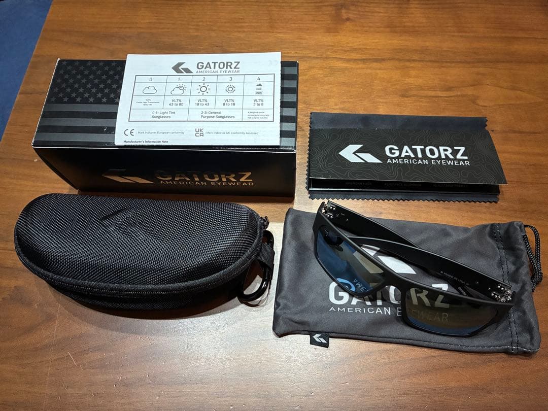 【試着のみ美品】GATORZ DELTA OPz特殊偏光 ブルーミラー
