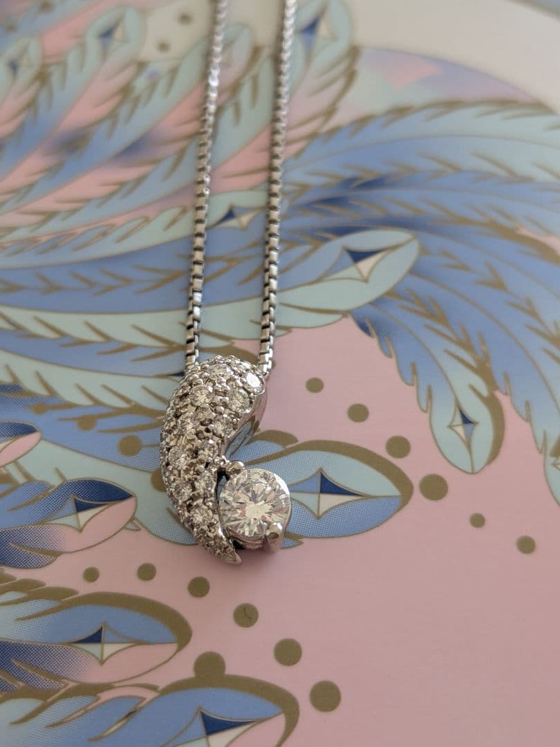 ゆうこりんさま専用　HOSHI no SUNA ダイヤ プラチナ ネックレス