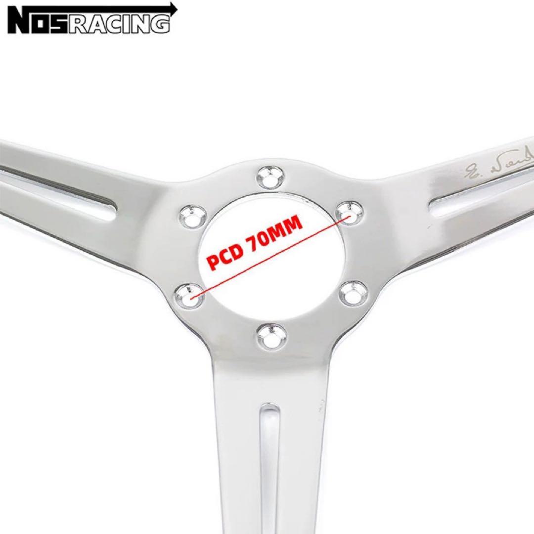 Nardi 14インチ クラシック ステアリング ホイール ウッド調 ポリッシュ