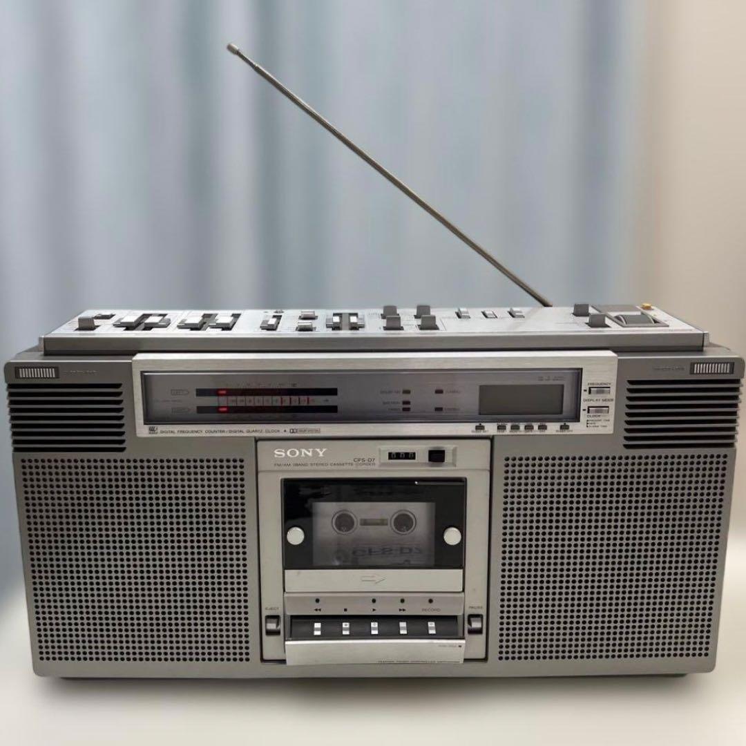 SONY ステレオカセットコーダー CFS-D7 FM/AMクロック 取説付き