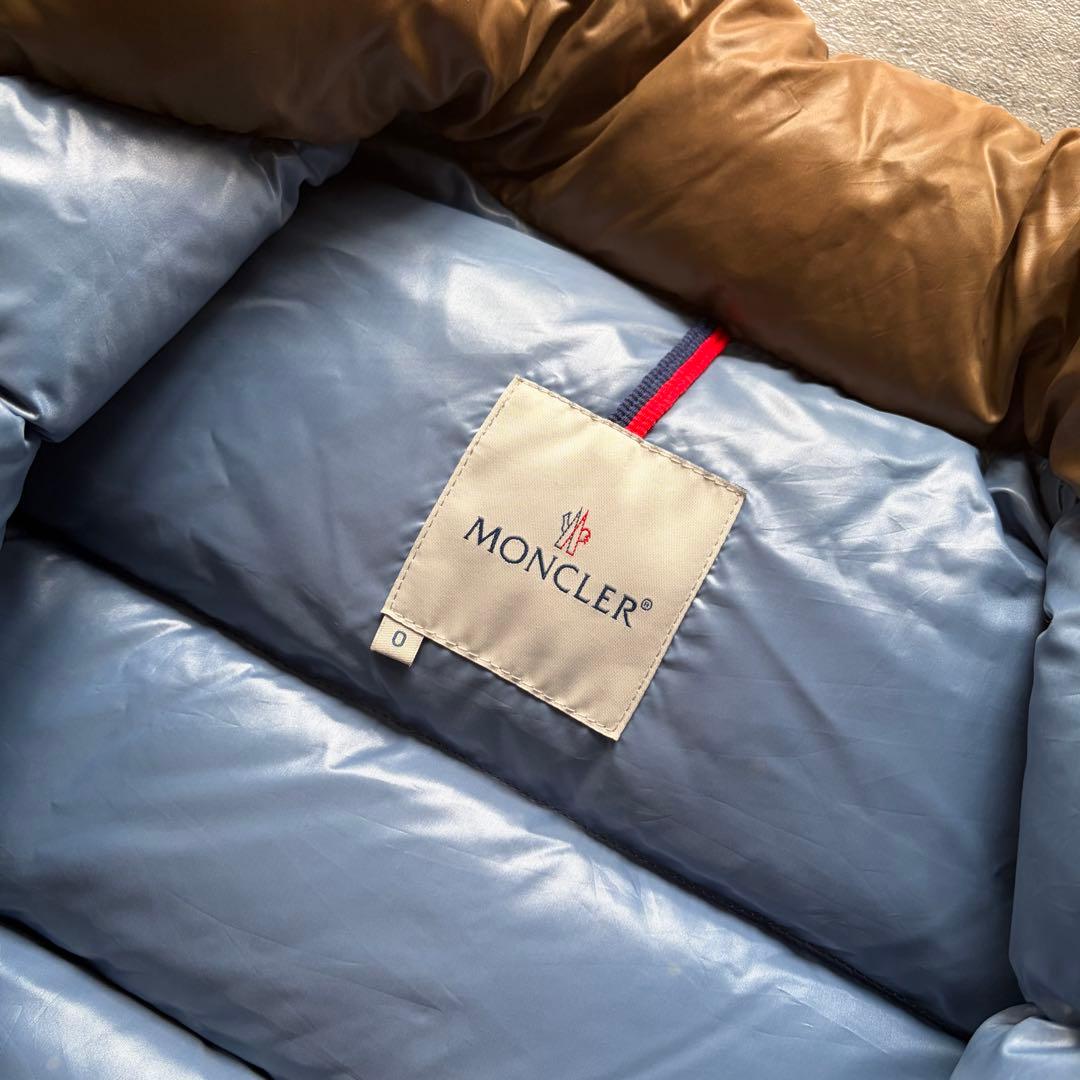 【超希少茶タグ⭐️】Moncler モンクレール　ダウン　茶色ブラウン 0 サイズ