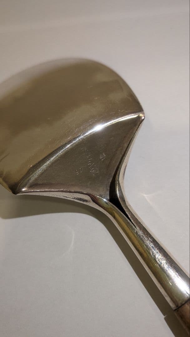 『木村清五郎』銀　灰匙　茶道具　炭点前　炉用　共箱　90銀清五郎刻印　金工師