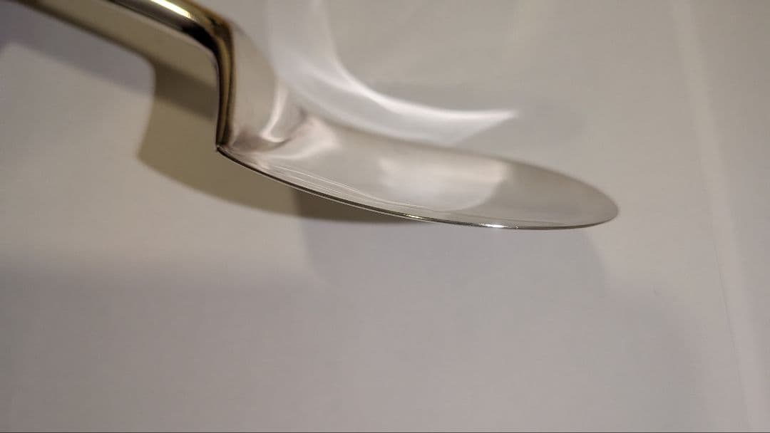 『木村清五郎』銀　灰匙　茶道具　炭点前　炉用　共箱　90銀清五郎刻印　金工師