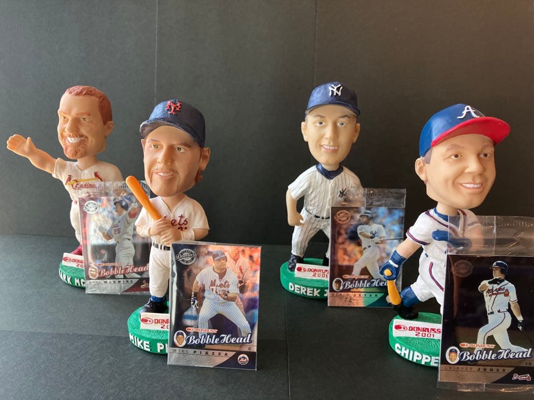 2001 Donruss　MLBボブルヘッド人形　全22体フルコンプ　カード付