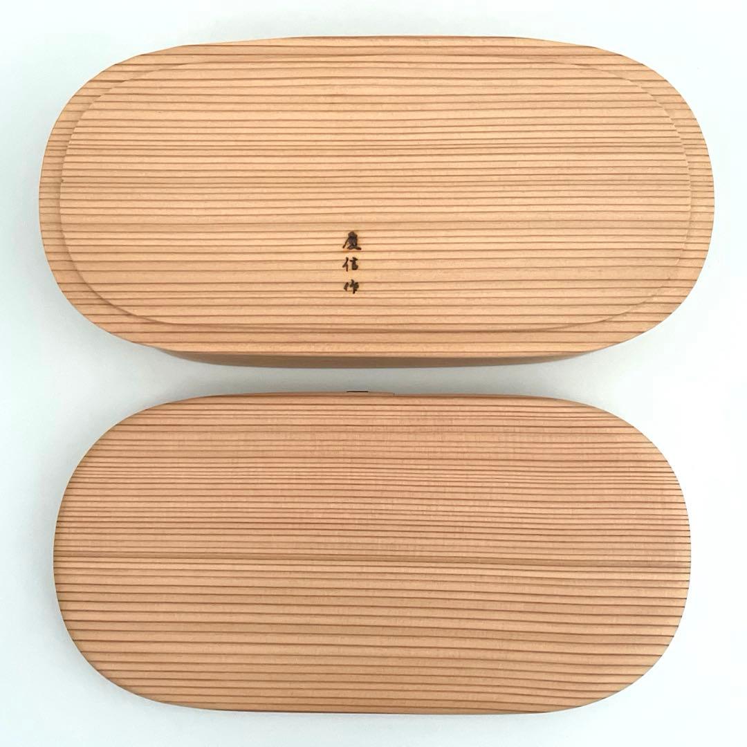 柴田慶信商店　手の平弁当箱　被せ蓋大　未使用