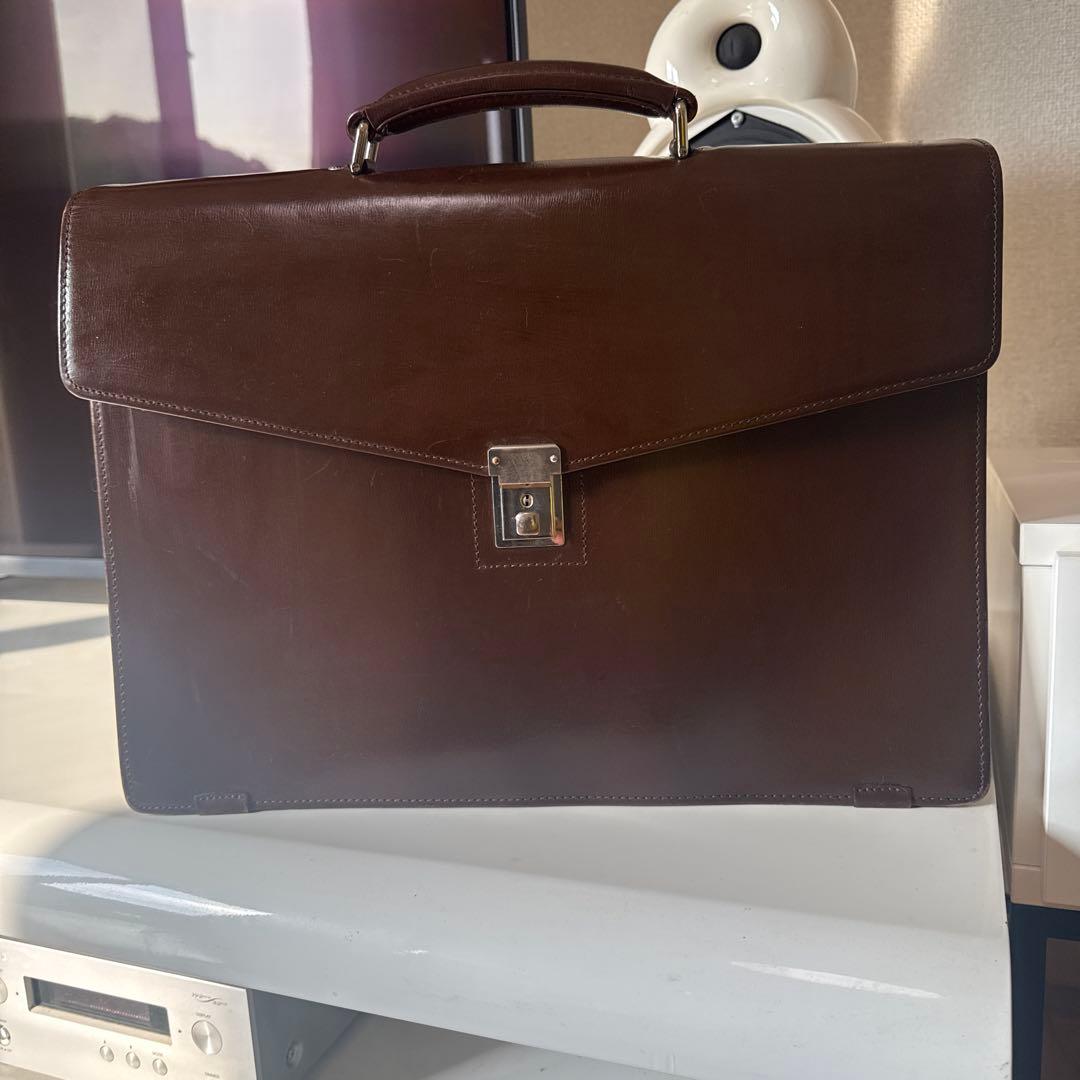 PORTER ブラウンレザービジネスバッグ