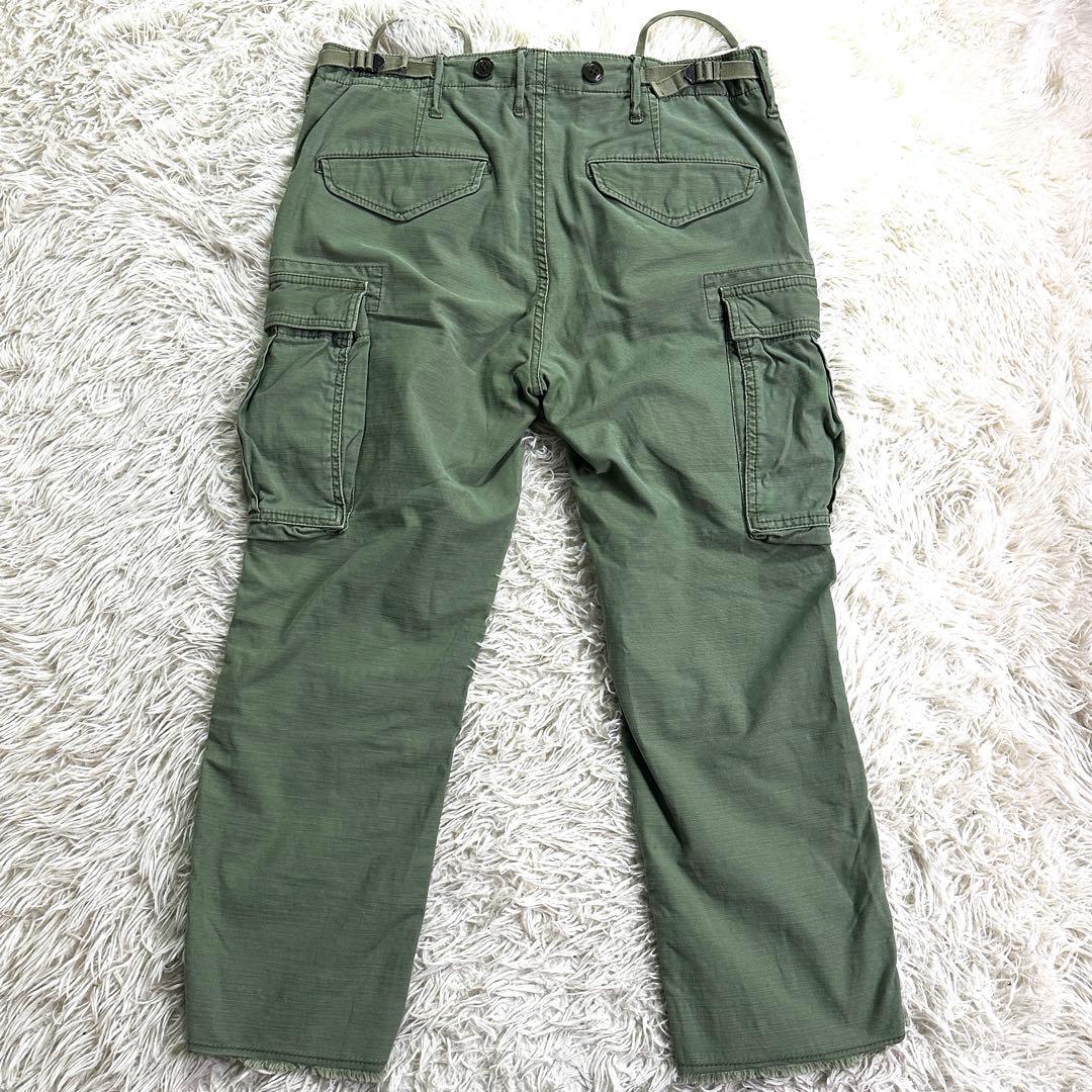 【希少】ロンハーマン ウォッシュ加工 ストレッチミリタリークロップドカーゴ M