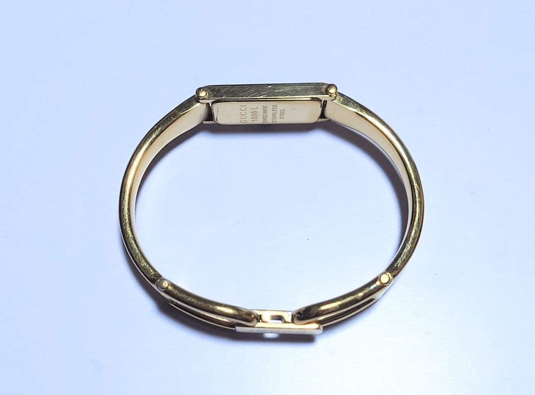 GUCCI レディース腕時計　クォーツ 1500Lゴールド/ブラック 稼働品