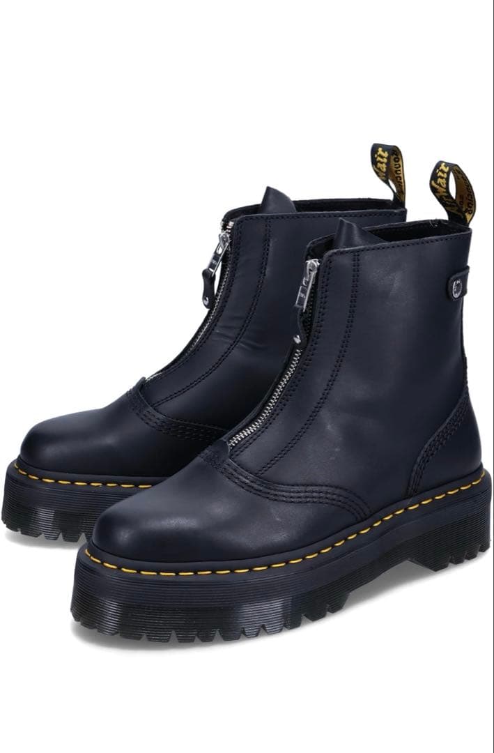 厚底 ブーツ JETTA ZIP BOOTS ジップ レディース ブラック