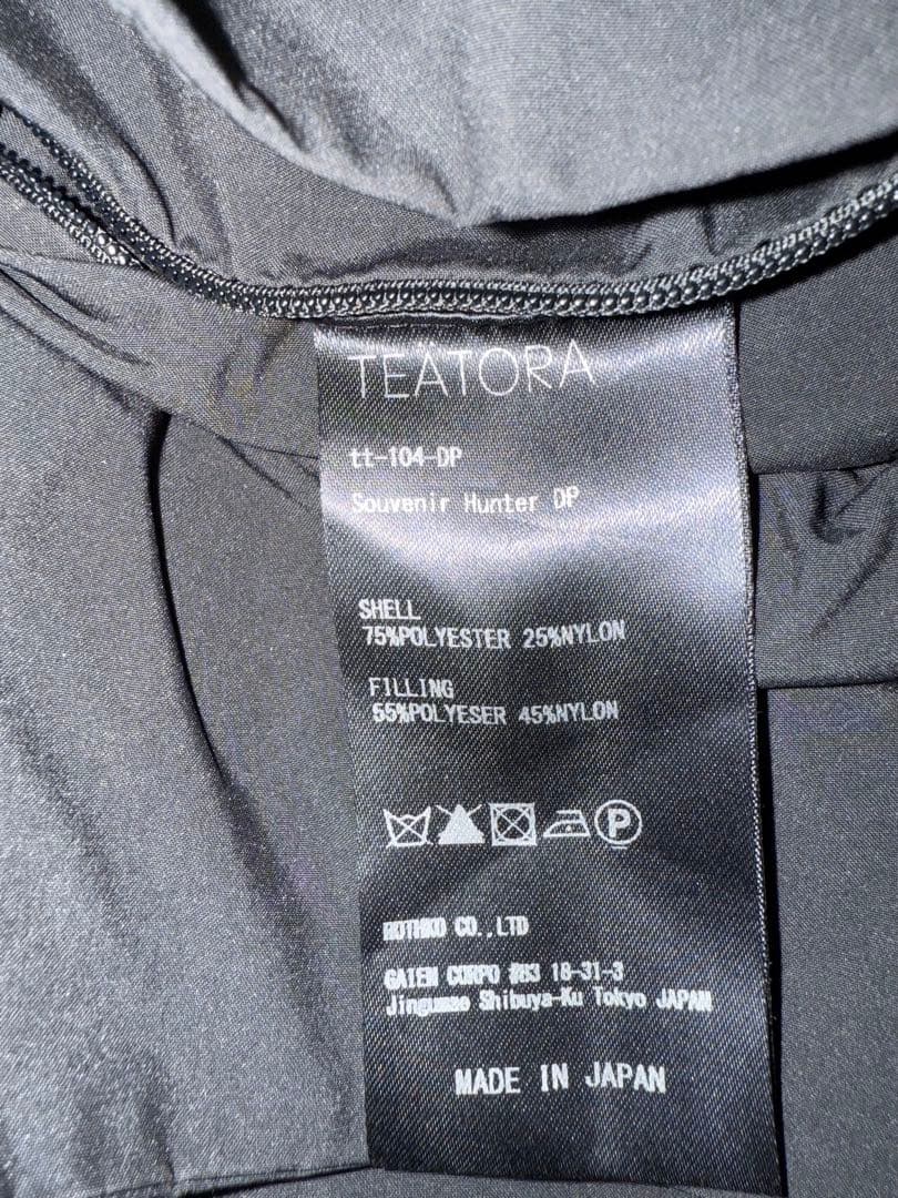 TEATORA tt-104-DP モッズコート ブラック