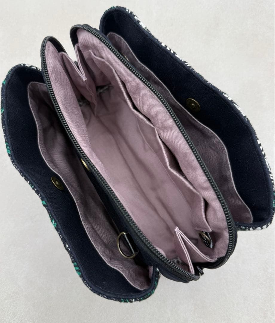 ミナペルホネン rosy ハンドメイドバッグ 1223