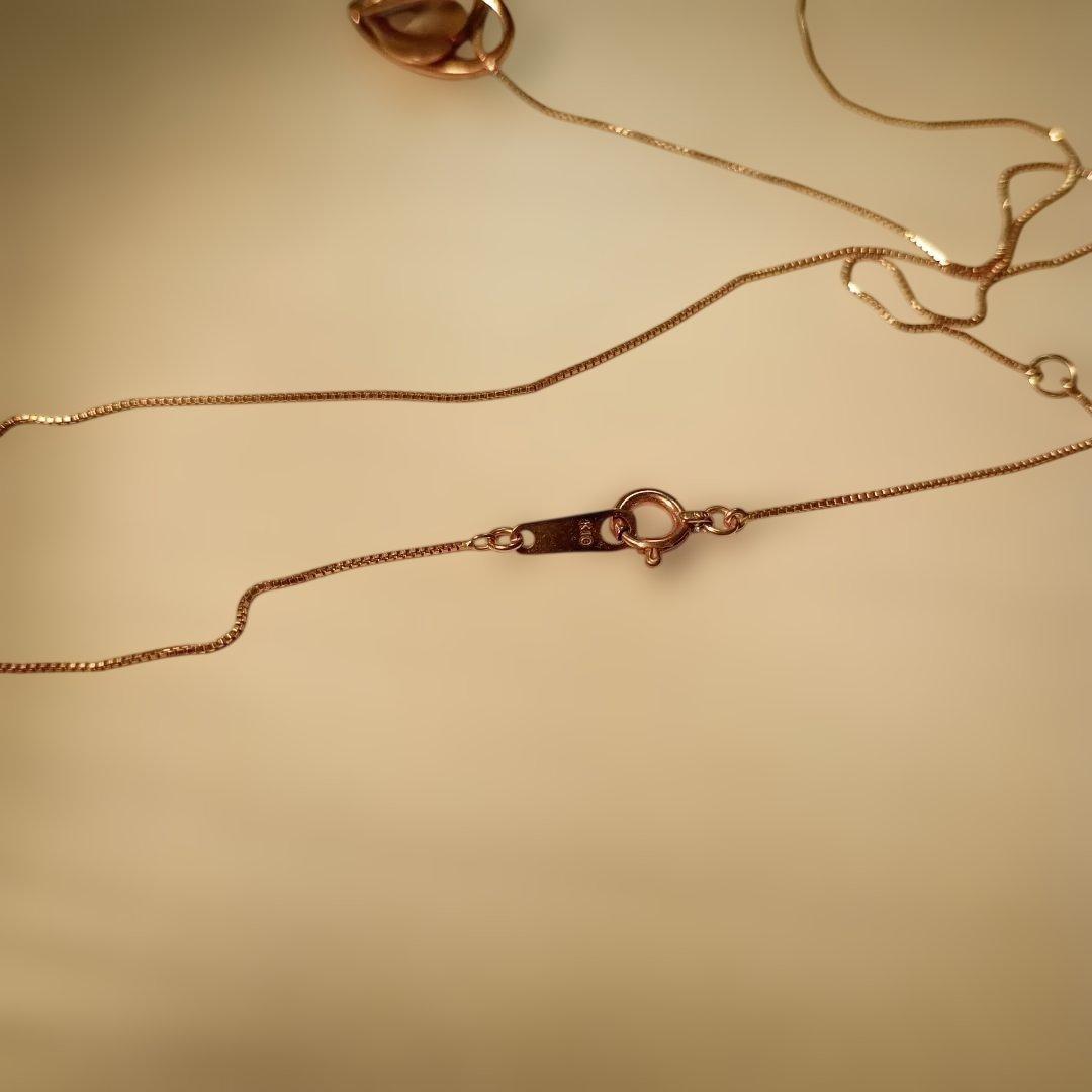 ハート型ペンダントネックレス　ダイヤモンド