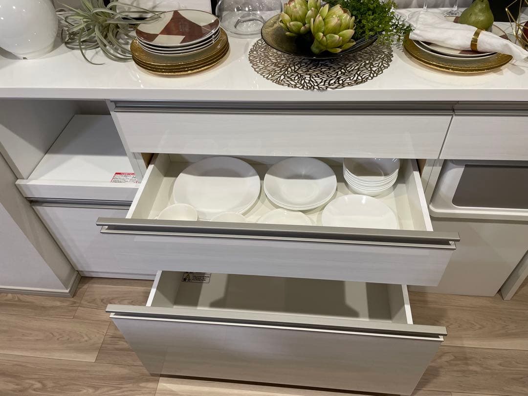 【未使用】ホワイトキッチンカウンター