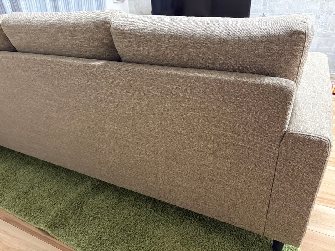 ベージュ L字型 ソファセット