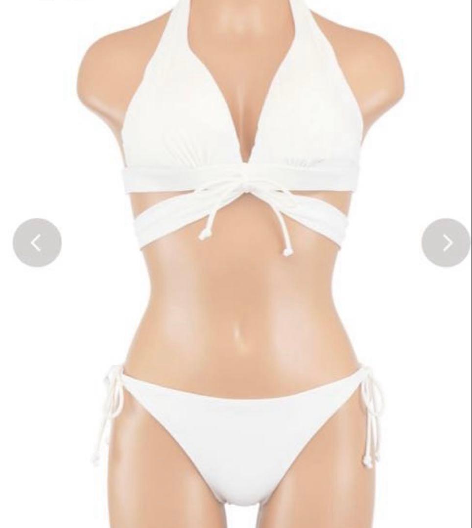 毛虫　三愛　ホワイト ノンワイヤービキニ