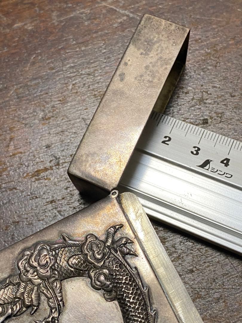 20'30s'ビンテージ ドラゴンタバコケース 名刺入れ 古着 バイカー