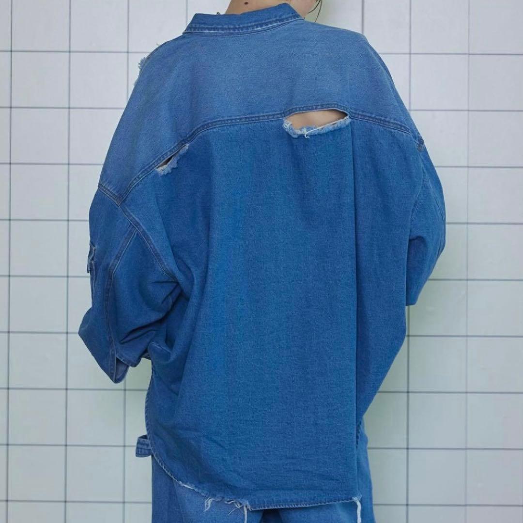 MAISON SPECIAL デニムオーバーサイズシャツ