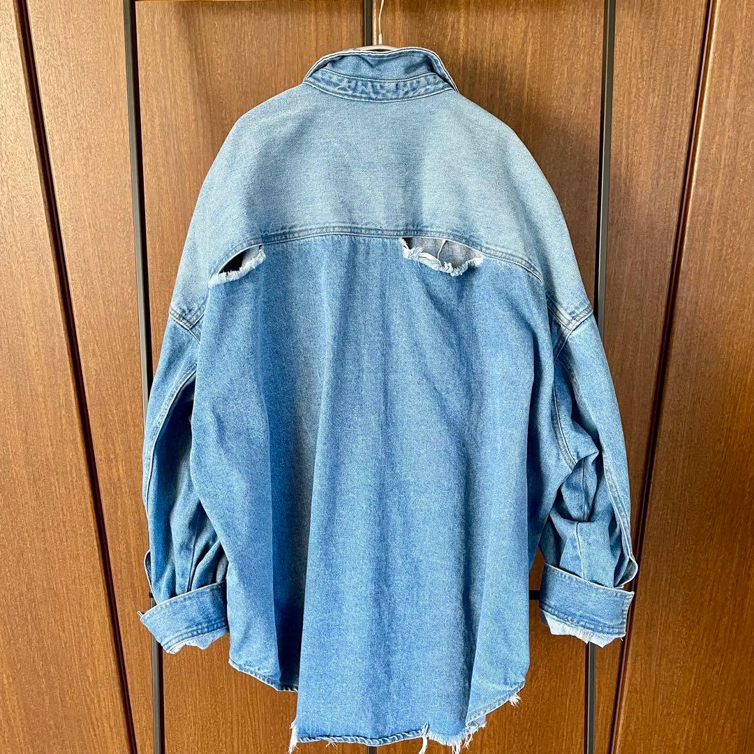 MAISON SPECIAL デニムオーバーサイズシャツ